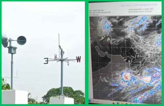 Heavy Cyclone in Tripura forecasted on May 26, 27 : Yellow Alert in some districts Heavy Cyclone in Tripura forecasted on May 26, 27 : Yellow Alert in some districts